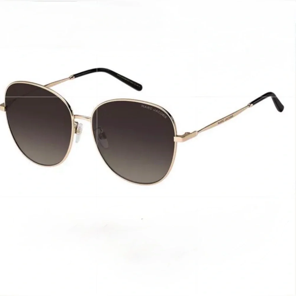 NEW MARC JACOBS 664/G/S RHL HA Sunglasses  Brown Lenses Aviator Unisex With Case